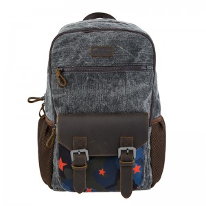 18SC-6942D Рюкзак для путешествий из натуральной кожи с рюкзаком Молодежный рюкзак