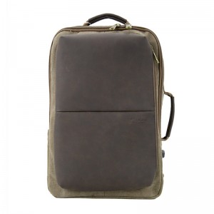 19SA-7920D ВЫСОКОЕ качество PU с холстом рюкзак для ноутбука два способа рюкзак для ноутбука