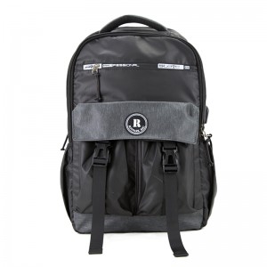 19SA-7846M черный легкий OEM / ODM водонепроницаемый многоразмерный ноутбук школьный рюкзак сумка
